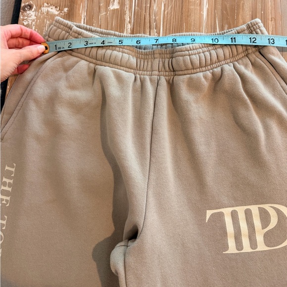 OFFICIAL Taylor Swift The Tortured Poets Department Beige Sweatpants (Size S) - Picture 8 of 9